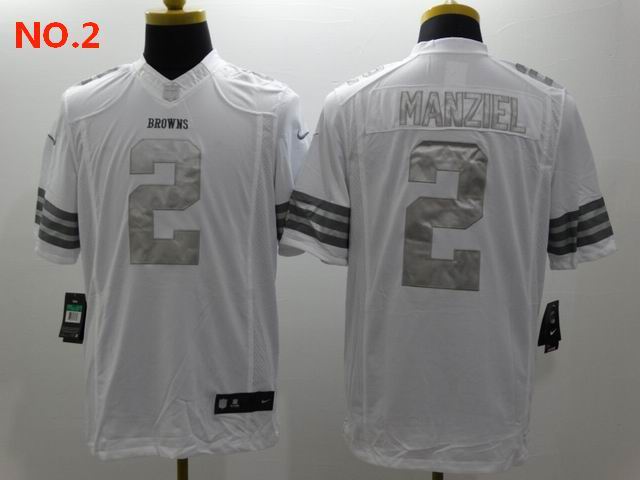 Men's Cleveland Browns 2 Johnny Manziel Jesey NO.2;